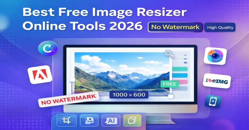best free image resizer online tools 2026 no watermark high quality