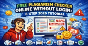 Free plagiarism checker online without login 2026 tutorial screenshot