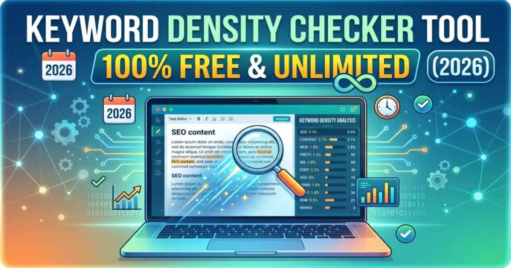 Keyword Density Checker Tool – 100% Free & Unlimited SEO Tool for Bloggers and Website Optimization (2026)